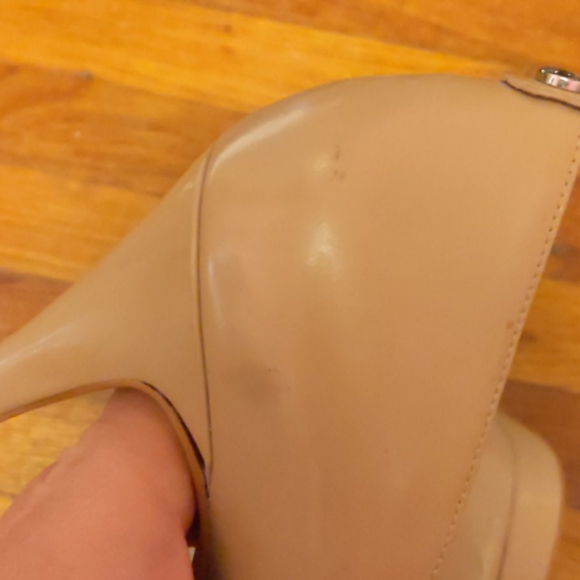 Michael Kors Nude Peep-toe Stilettos - Picture 6 of 8